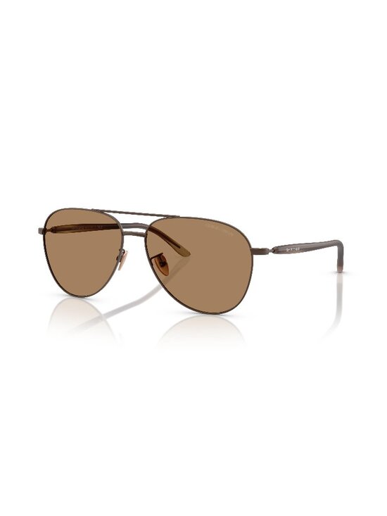 Giorgio Armani Other - New Giorgio Armani Men's Sunglasses Brown Aviator Lens Metal Frame AR6162 3006M4